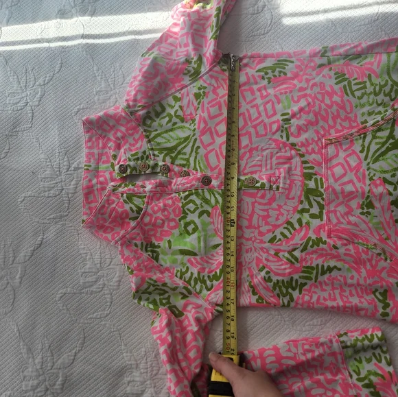 Lilly Pulitzer Pink and Green Patterned Blouse - Picture 9 of 11